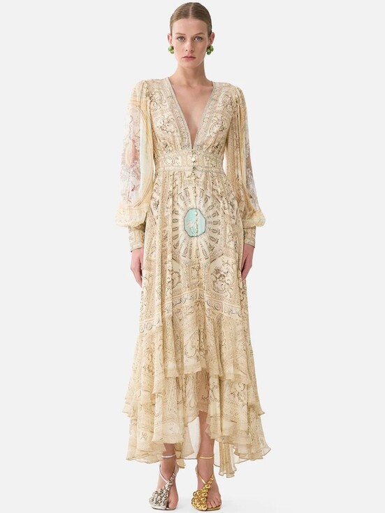 Camilla Dresses & Skirts - Camilla long button front dress In A beloved boudoir